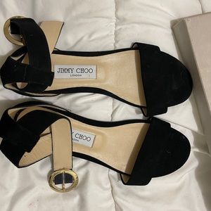 Jimmy choo sandals 3.8 black